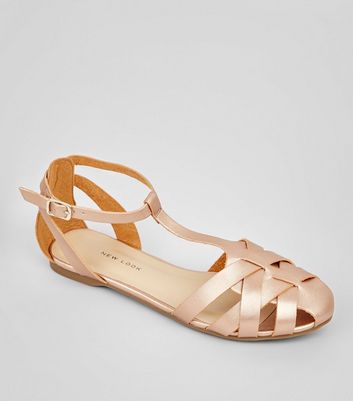 Gold hot sale cage shoes