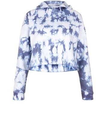 tie dye hoodie cropped