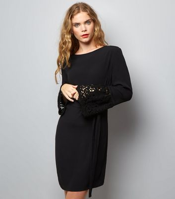 new look black tunic dress