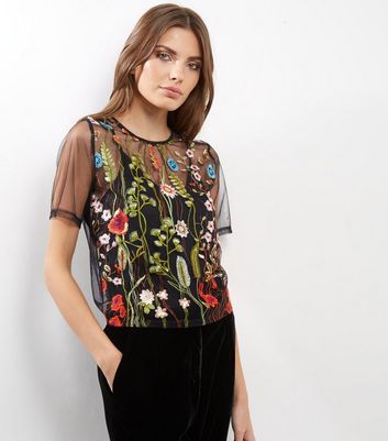 new look sheer top