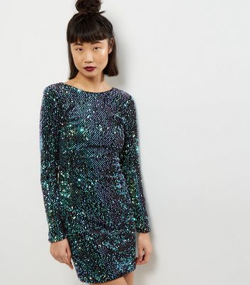 new look sequin bodycon dress