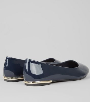navy patent shoes wide fit