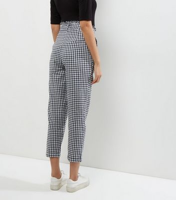 Gingham cropped trousers Clearance