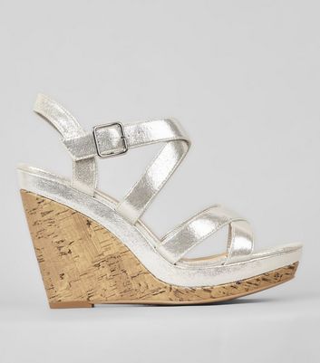 newlook gold wedges