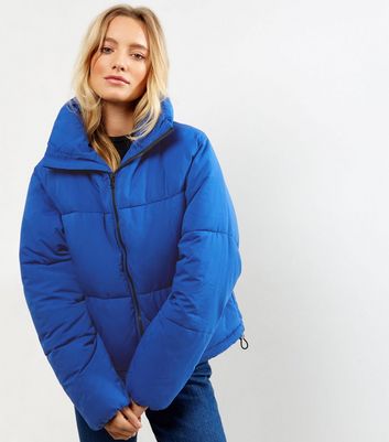 new look blue puffer jacket