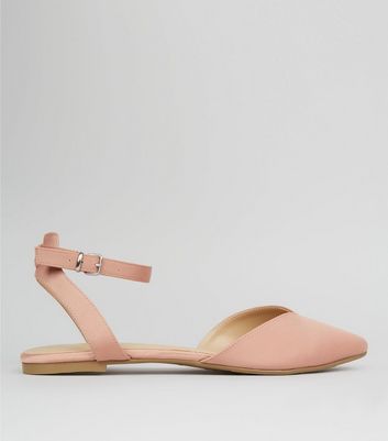 Pink Satin Pointed Pumps | New Look