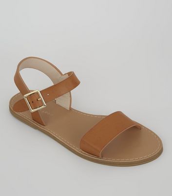 new look tan sandals