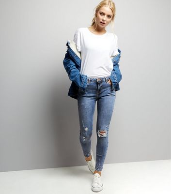 ripped paint splash jeans