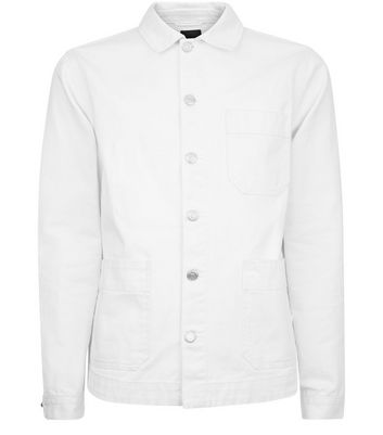 white worker jacket