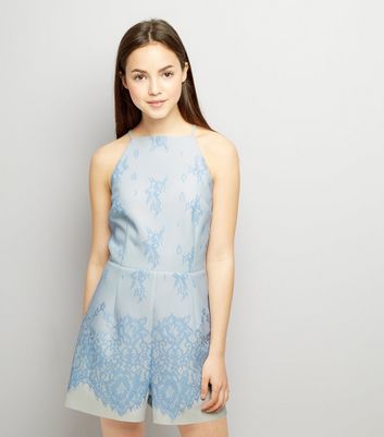 new look lace playsuit
