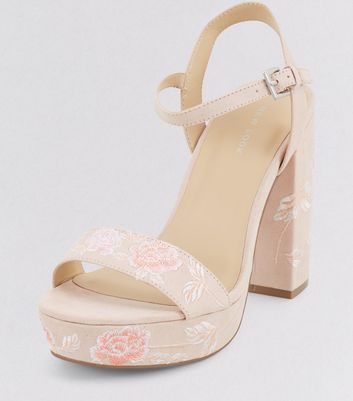 light pink platform heels