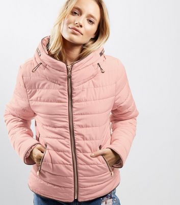 Cameo Rose Pink Puffer Jacket | New Look