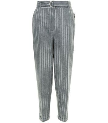 grey pinstripe pants womens