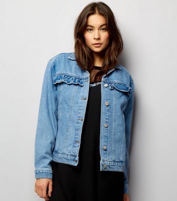 denim jacket frill