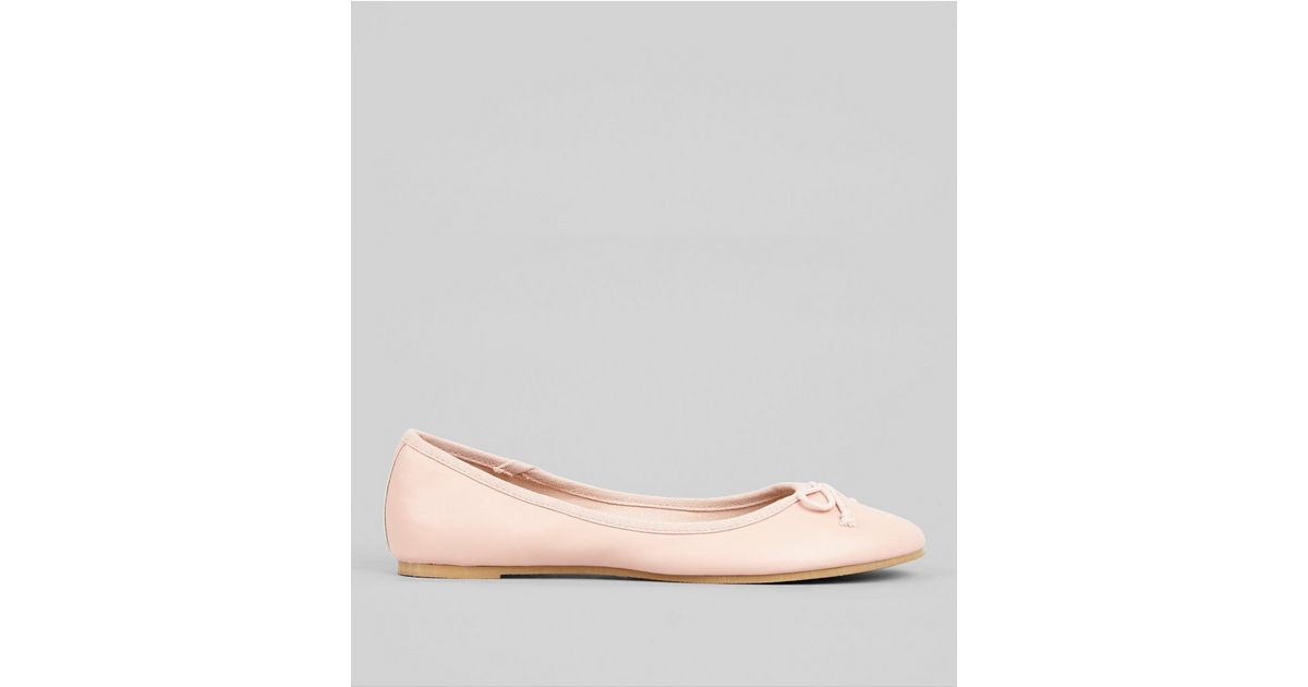 Pink Bow Front Ballet Pumps New Look