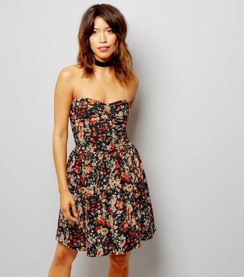 new look strapless dress