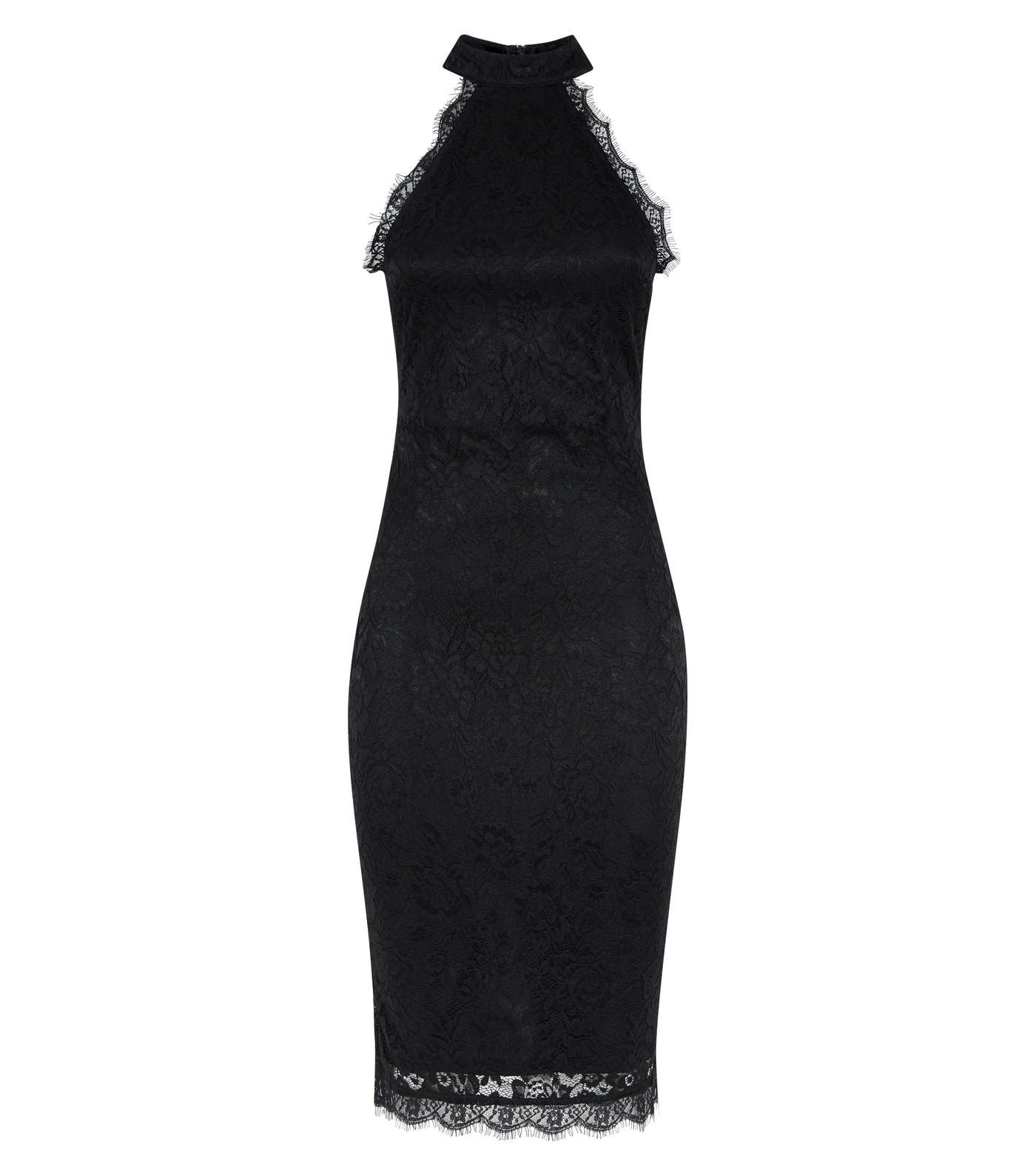 AX Paris Black Lace High Neck Dress Image 4