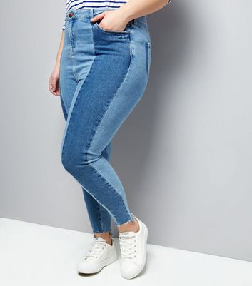 two tone skinny jeans