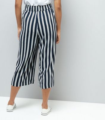 navy wide leg trousers petite