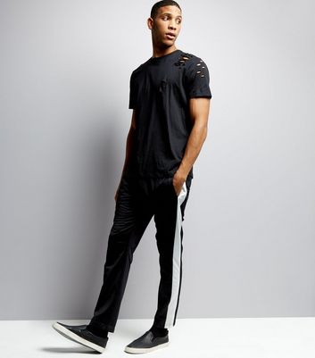 ripped black shirt mens