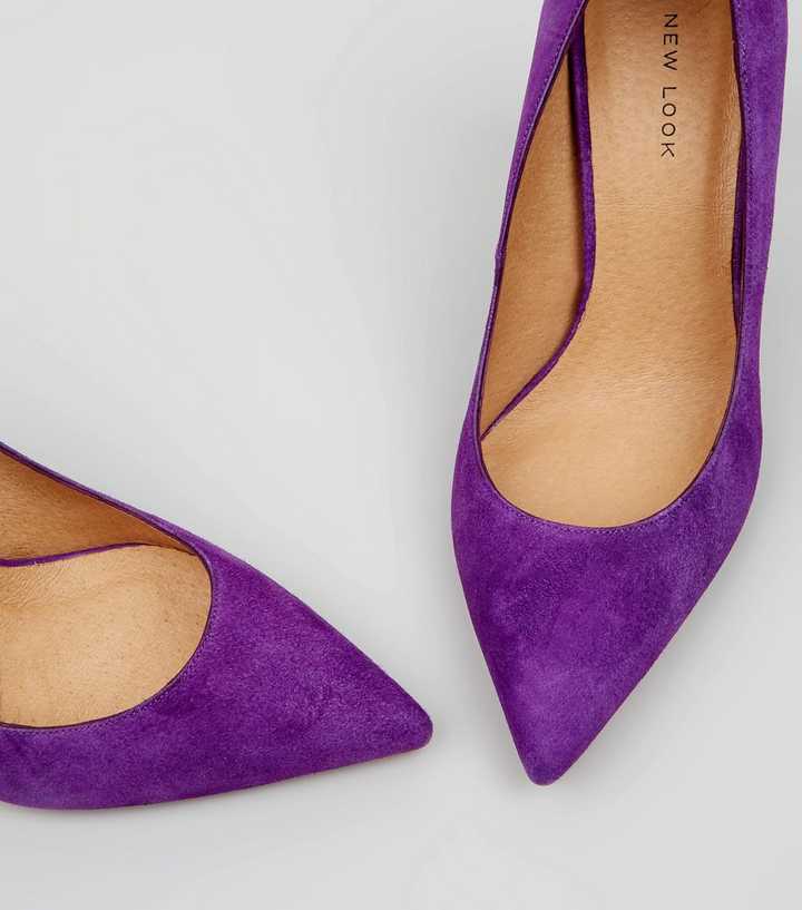 purple high heels shoes for women