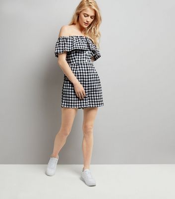 women's gingham playsuit