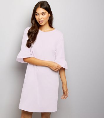 Lilac Bell Sleeve Tunic Dress New Look