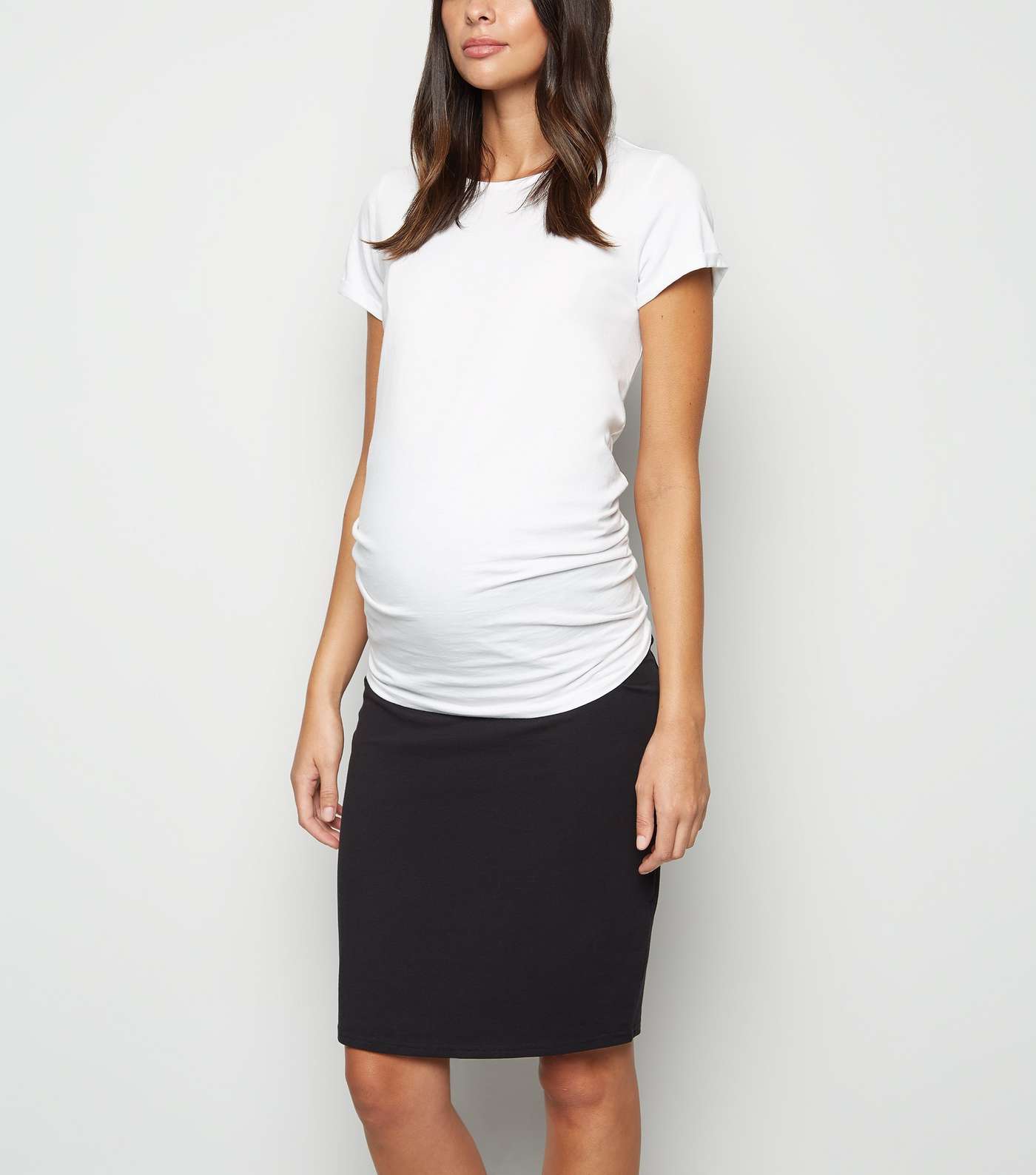 Maternity Black Jersey Tube Skirt