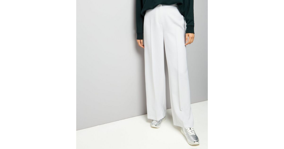 Pantalon Large Blanc New Look