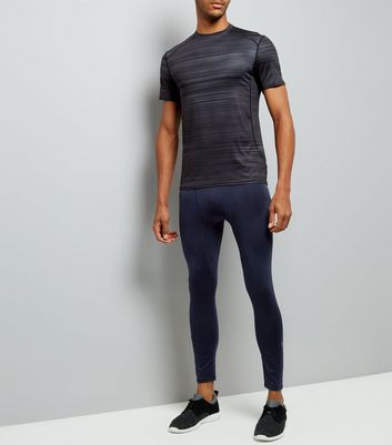 mens navy running tights