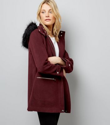 duffle coat femme capuche fourrure