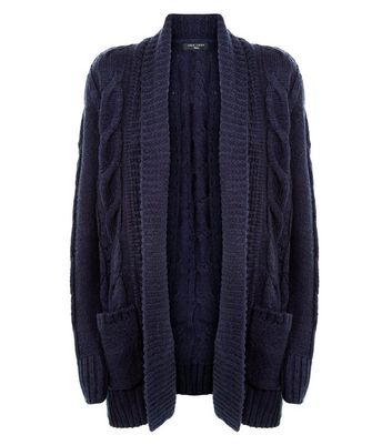 new look navy cardigan