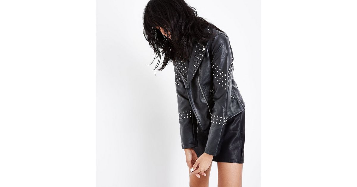 Studded Calfskin Biker Jacket - Women - Ready-to-Wear