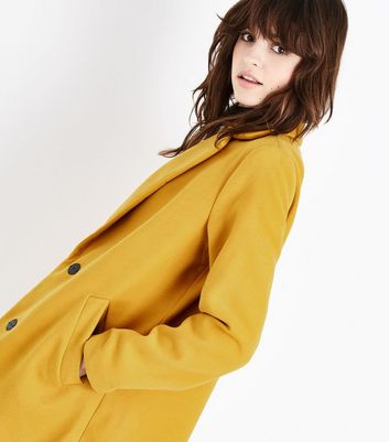 New look store mustard coat