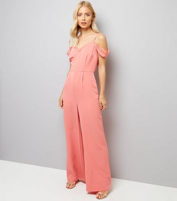 coral pink jumpsuit