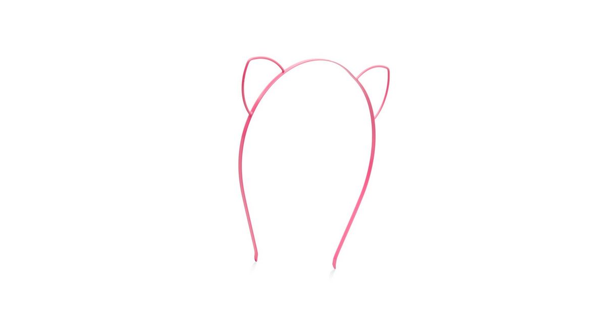 Neon Pink Cat Ears Headband New Look Neon Pink Cat Ears Headband New Look