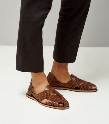 brown huaraches sandals