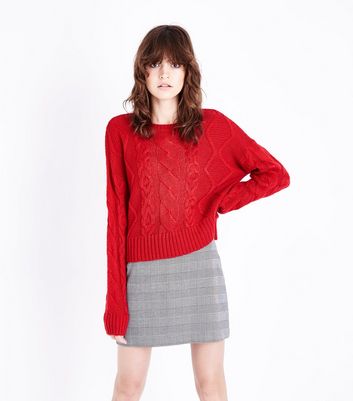 New look store red jumper