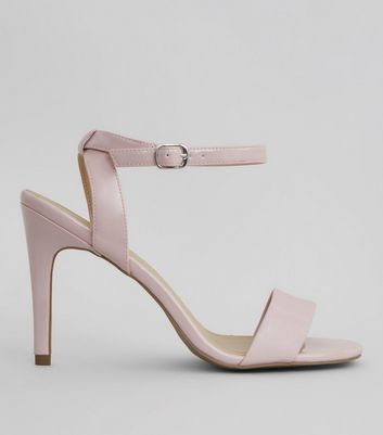 Pink Patent Ankle Strap Heels | New Look