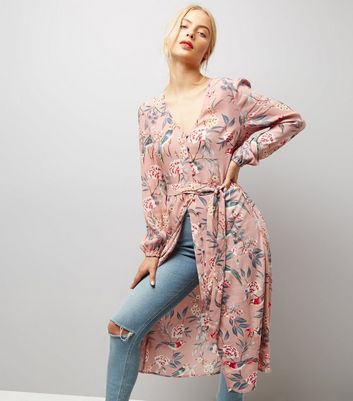 new look pink floral dress