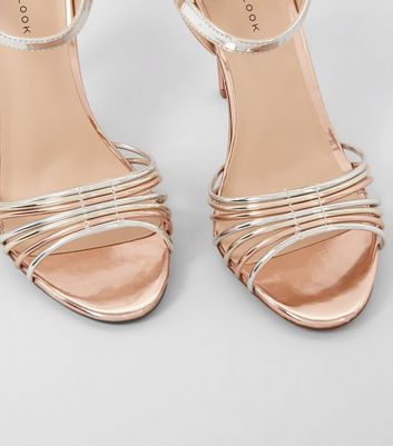 Rose Gold Silver and Gold Heeled 