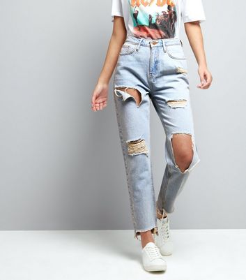 new look ripped mom jeans