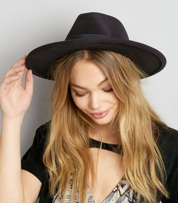 black fedora hat womens