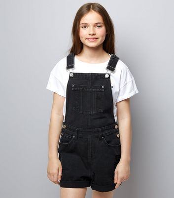 new look girls dungarees