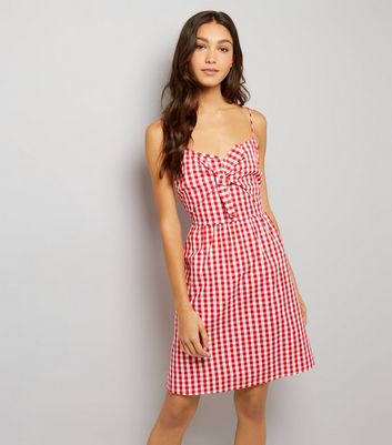 new look tie front dress