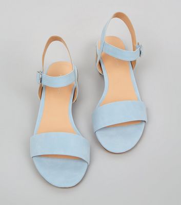 pale blue low heel shoes