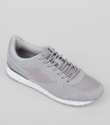 grey mesh trainers