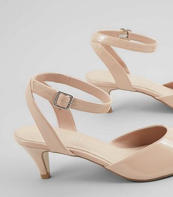 Wide Fit Nude Pink Comfort Patent 