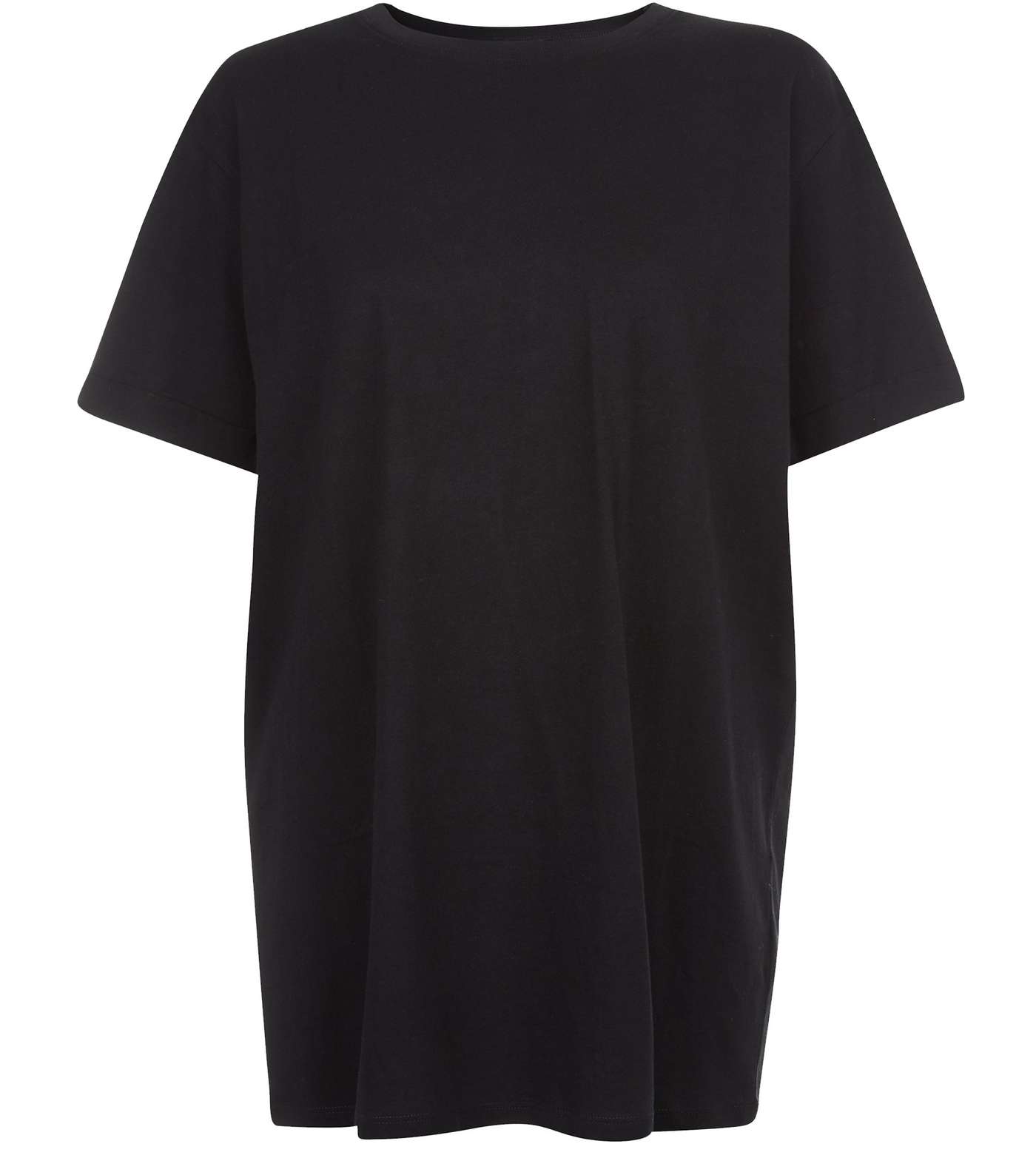 Tall Black Oversized T-Shirt Image 4