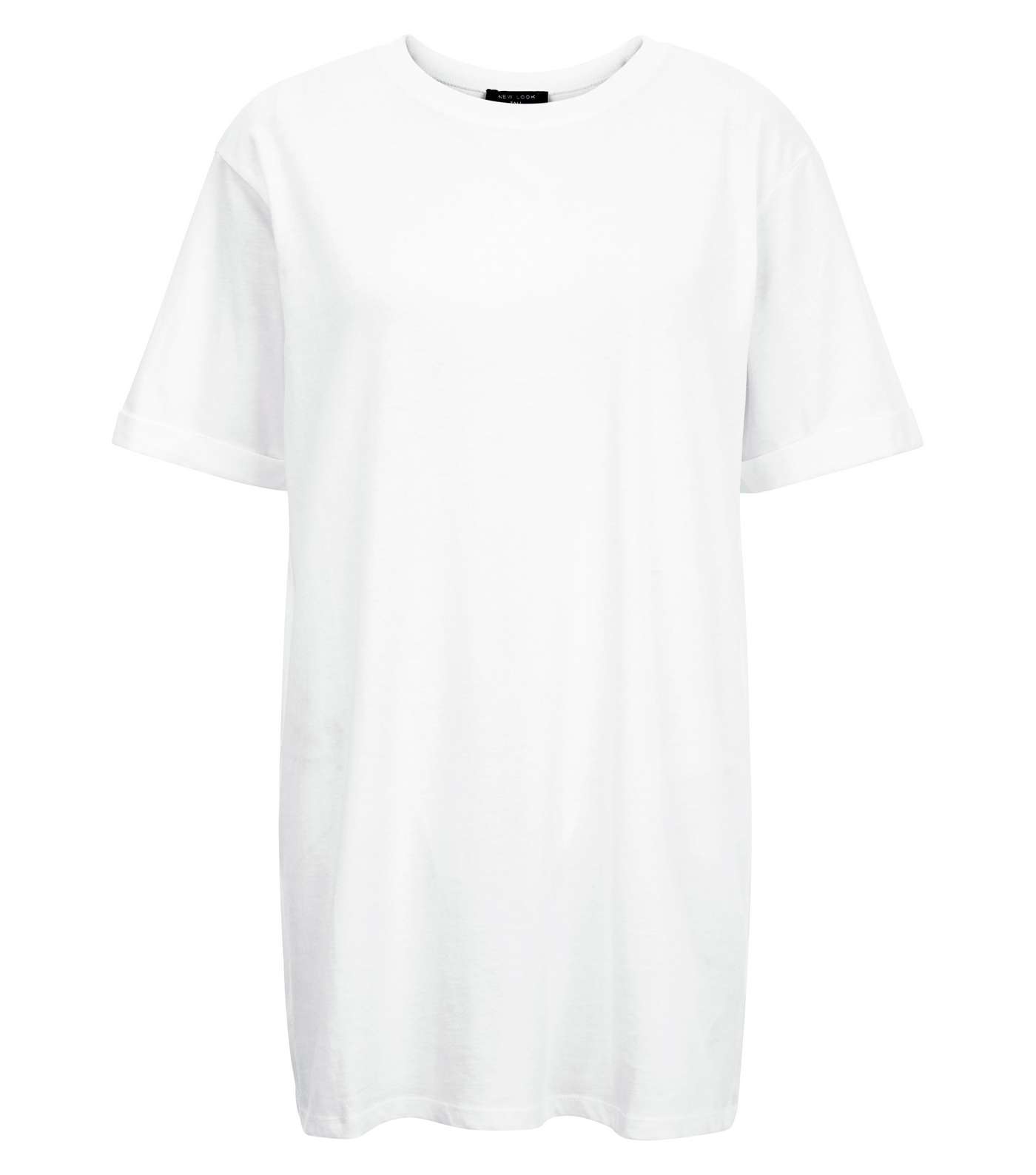 Tall White Oversized T-Shirt Image 4